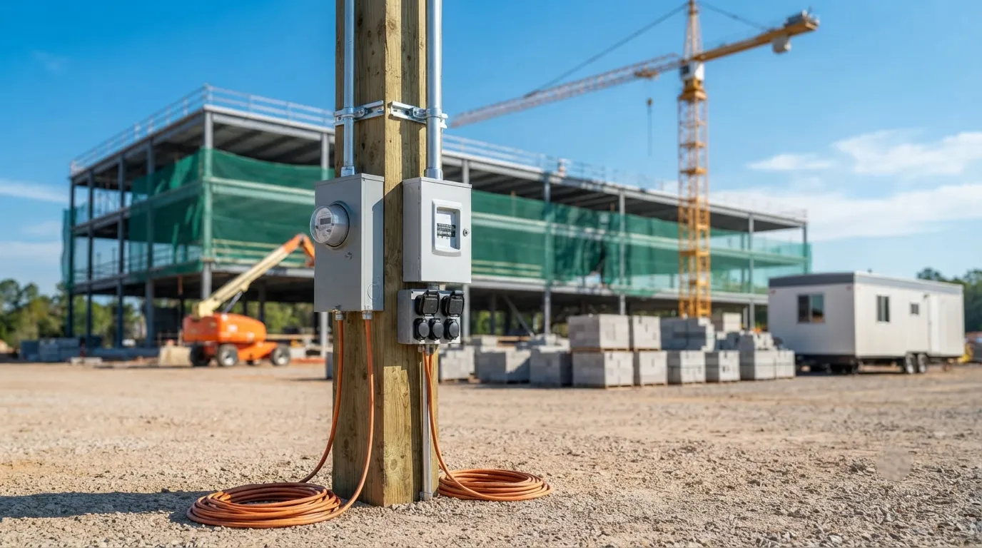 Temporary Power Pole in Yakima, WA